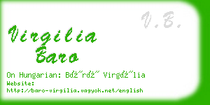 virgilia baro business card